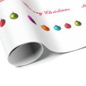 Fröhliche Weihnachtsdekoration mit Text Geschenkpapier (Rolleneckpunkt)