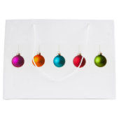 Fröhliche Weihnachtsdekoration mit Text Große Geschenktüte (Vorderseite)