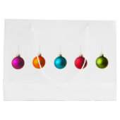 Fröhliche Weihnachtsdekoration mit Text Große Geschenktüte (Rückseite)