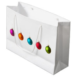 Fröhliche Weihnachtsdekoration mit Text Große Geschenktüte