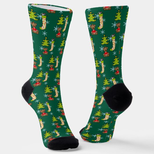 fröhliche Weihnachtsdekoration Socken (Gewinkelt)