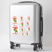fröhliche Weihnachtsfeier Aufkleber (Koffer)