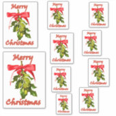 fröhliche Weihnachtsfeier Aufkleber (Vorderseite)