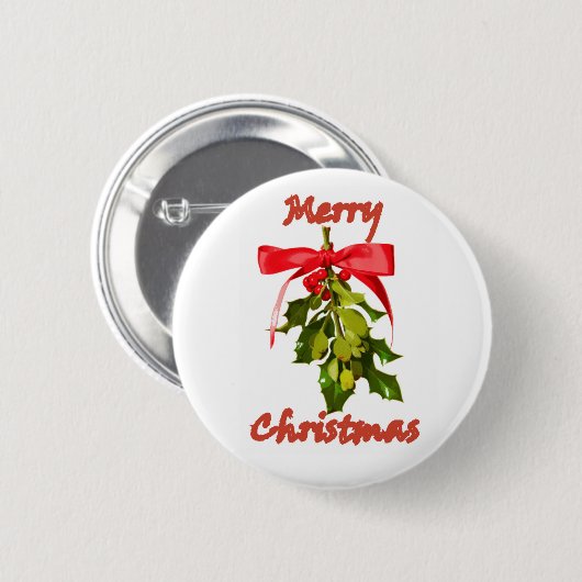 fröhliche Weihnachtsfeier Button (Vorne & Hinten)