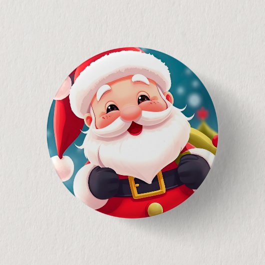 Fröhliche Weihnachtsfeier Button (Vorderseite)