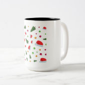 Fröhliche Weihnachtsfeier: Freuen Urlaub im Geist Zweifarbige Tasse (VorderseiteRechts)