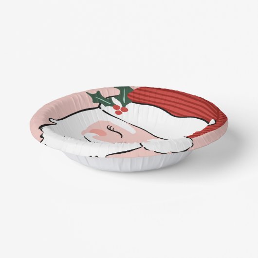 Fröhliche Weihnachtsfeier | Frohe Weihnachten Pappteller (Gewinkelt)