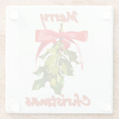 fröhliche Weihnachtsfeier Glasuntersetzer (Rückseite)