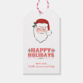 Fröhliche Weihnachtsfeier | Happy Holidays Geschenkanhänger (Vorderseite)