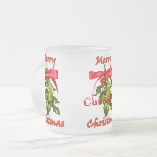 fröhliche Weihnachtsfeier Mattglastasse (Vorderseite Links)