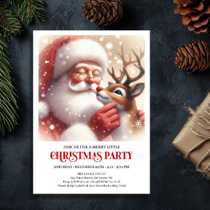 Fröhliche Weihnachtsfeier mit Jolly Santa und Rudo Einladung
