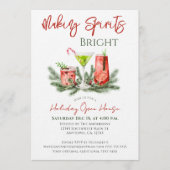Fröhliche Weihnachtsfeier Open House Einladung (Vorderseite)