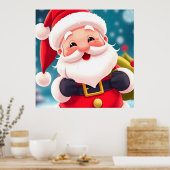 Fröhliche Weihnachtsfeier Poster (Küche)