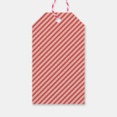 Fröhliche Weihnachtsfeier | Rosa und Rot | Von San Geschenkanhänger (Rückseite)