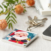 Fröhliche Weihnachtsfeier Schlüsselanhänger (Seite)