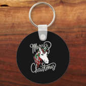 fröhliche Weihnachtsfeier Schlüsselanhänger (Vorderseite)