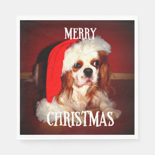 fröhliche Weihnachtsfeier Serviette (Vorderseite)