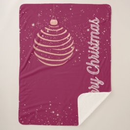 Fröhliche Weihnachtsfeier Sherpadecke