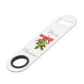 fröhliche Weihnachtsfeier Speedflaschenöffner (Vorderseite Schrägansicht)