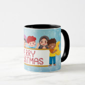 Fröhliche Weihnachtsfeier Tasse (VorderseiteRechts)