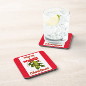 fröhliche Weihnachtsfeier Untersetzer (Rechte Seite)