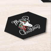 fröhliche Weihnachtsfeier Untersetzer (angewinkelt)