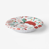 Fröhliche Weihnachtsfeier | Weihnachtspapier Pappteller (Gewinkelt)