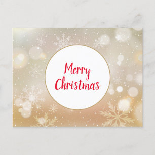 Fröhliche Weihnachtsfeiertage Feiertagspostkarte