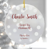 Fröhliche Weihnachtsfeiertage Keramik Ornament