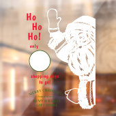 Fröhliche Weihnachtsfeiertage Weihnachtsfeier Fensteraufkleber (Blatt 2)