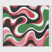 fröhliche Weihnachtsfeste Wirbel Geschenkpapier (Flach)