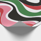 fröhliche Weihnachtsfeste Wirbel Geschenkpapier (Ecke)