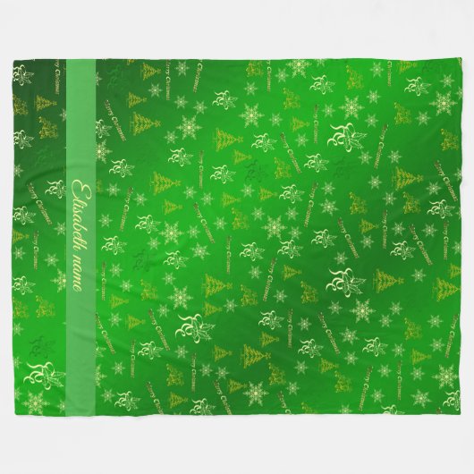 fröhliche Weihnachtsflottenvorlage Fleecedecke (Vorderseite (Horizontal))