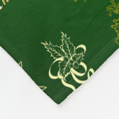 fröhliche Weihnachtsflottenvorlage Fleecedecke (Ecke)