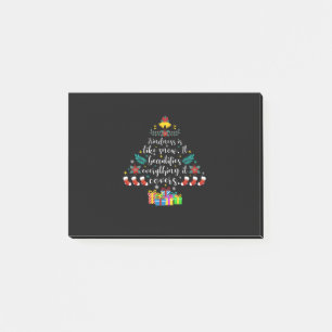 Fröhliche Weihnachtsfreundlichkeit ist wie Schnee Post-it Klebezettel