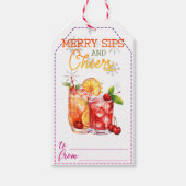 Fröhliche Weihnachtsgeschenke zum Schlumpfen Geschenkanhänger (Vorderseite)