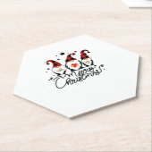 fröhliche Weihnachtsgnome Untersetzer (angewinkelt)