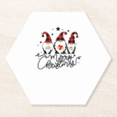 fröhliche Weihnachtsgnome Untersetzer (Vorderseite)