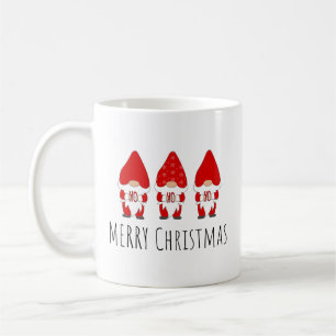 Fröhliche Weihnachtsgnomen Kaffeemaschine Tasse