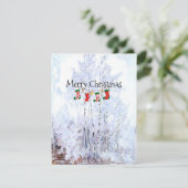 Fröhliche Weihnachtsgrüße (Stehend Vorderseite)