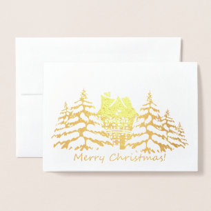 Fröhliche Weihnachtsgrüße Folienkarte