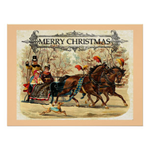 Fröhliche Weihnachtsgrüße Poster