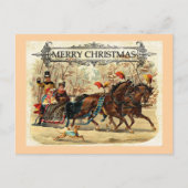 Fröhliche Weihnachtsgrüße Postkarte (Vorderseite)