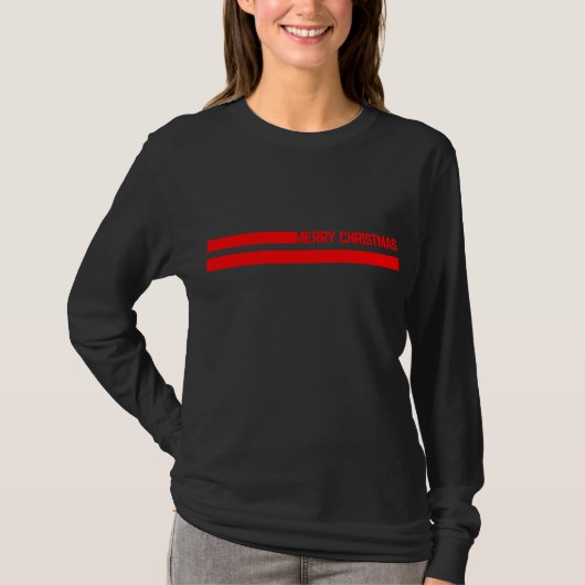 Fröhliche Weihnachtsgrüße T-Shirt (Vorderseite)