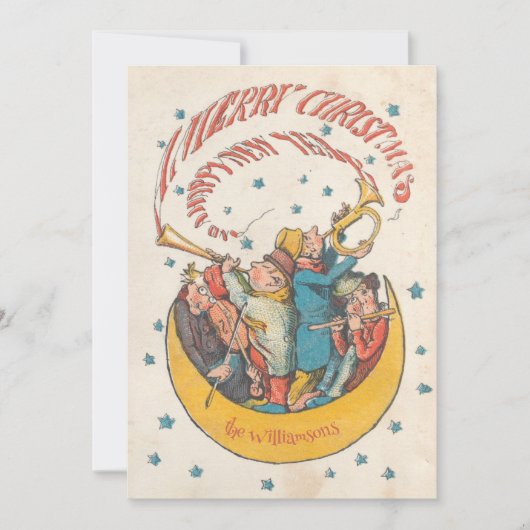 Fröhliche Weihnachtsgrüße Weihnachtskarte Feiertagskarte (Vorderseite)