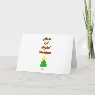 Fröhliche Weihnachtsgrußkarte im Horizontalformat Karte