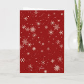 Fröhliche Weihnachtsgrußkarte mit Santa Feiertagskarte (Rückseite)