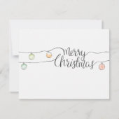 Fröhliche Weihnachtskalligraphie mit einer Urlaubs (Vorderseite)