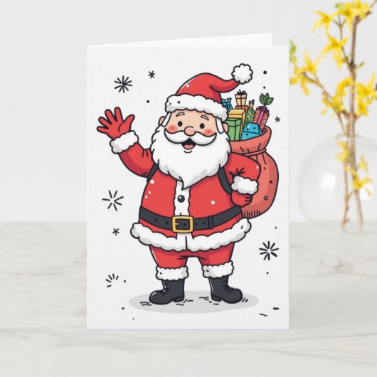 Fröhliche Weihnachtskarte - Blank Inside Holid Karte (Gelbe Blume)