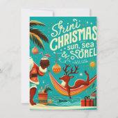 Fröhliche Weihnachtskarte Feiertagskarte (Rückseite)